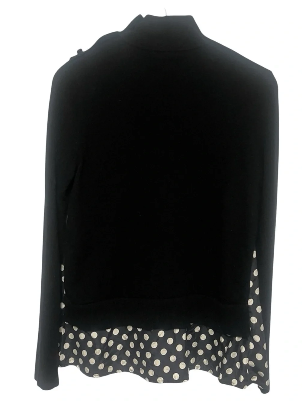 KATE SPADE Black Turtleneck Sweater with Polka Dot